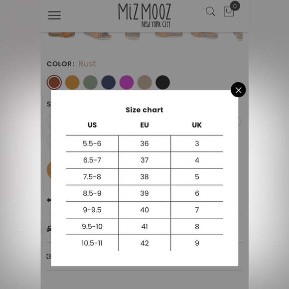 MIZ MOOZ Brown Orange Woven Rope Slide Sandals Size 42 - Picture 6 of 6